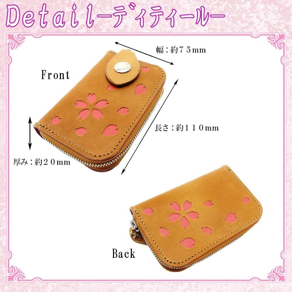 アルズニ　桜コインケース Amazon | ALZUNI アルズニ 桜 型抜き 革 小銭入れ FRF コイン